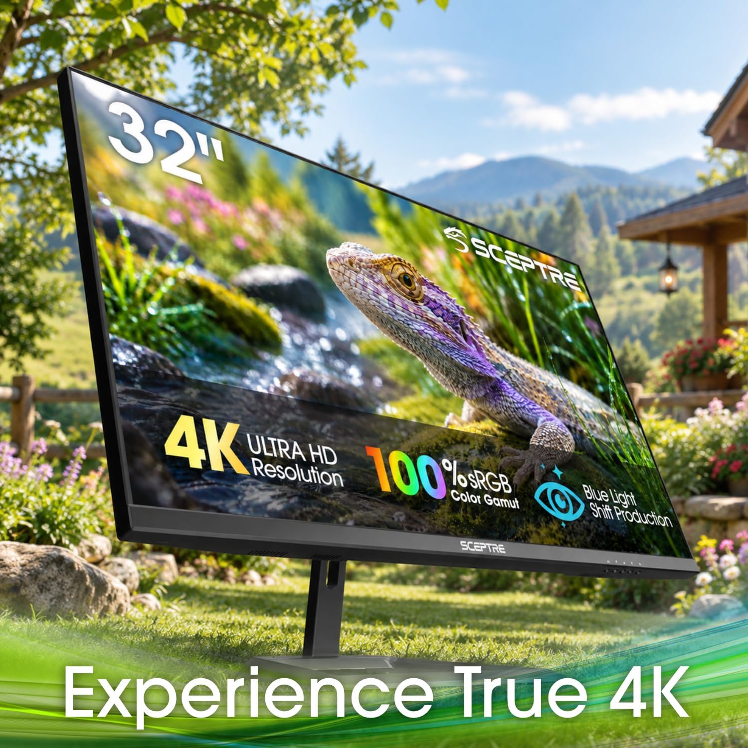 Thumbnail 6 de Sceptre 32-inch 4K UHD Monitor (U325W-UPT Series) with DisplayPort x2, HDMI x2, and Built-In Speakers