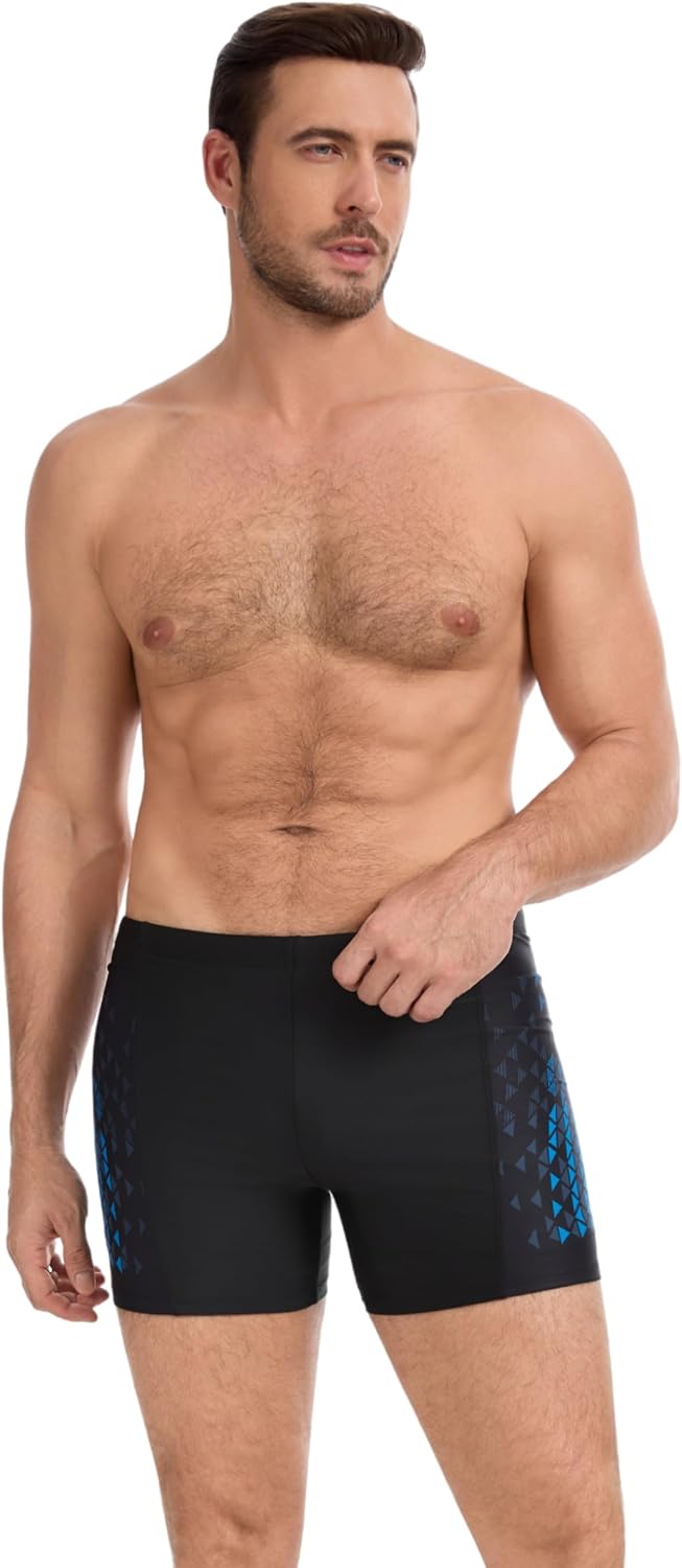 Detalle de AMZSPORT Badehose Herren Kurz – Wassersport-Schwimmshorts mit hydrophober Beschichtung