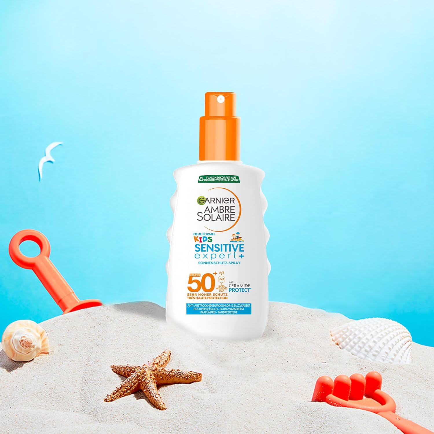 Detalle de Garnier Ambre Solaire Kids Sensitive expert+ Sonnenschutzspray LSF 50+ – 150 ml