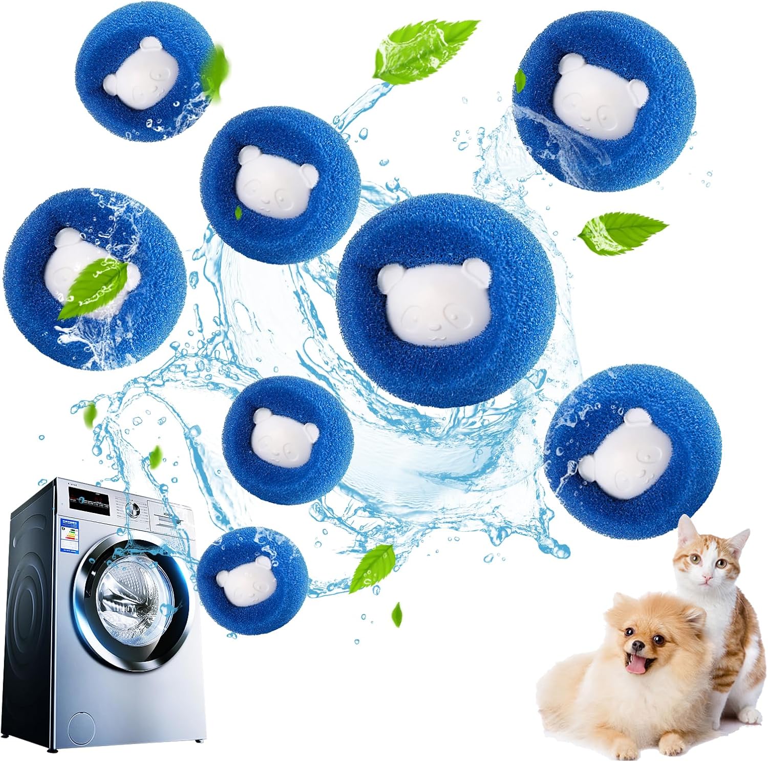 Boule Anti Poils Yalisite pour Lave-Linge – Absorbe cheveux et peluches, réutilisable