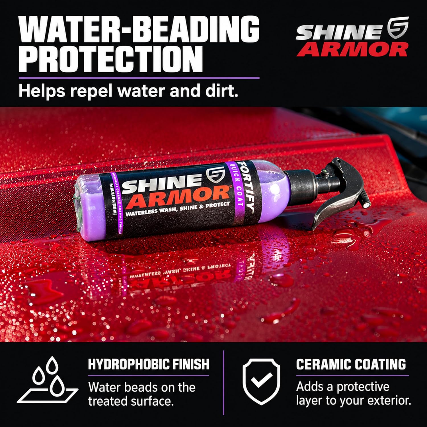 Thumbnail 5 de Shine Armor Fortify Quick Coat 16FlOz Car Wax Spray