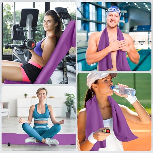 Thumbnail 6 de Novent Fitness Handtuch-Set aus Mikrofaser 120×50 cm mit Reißverschluss-Tasche (2er Set)