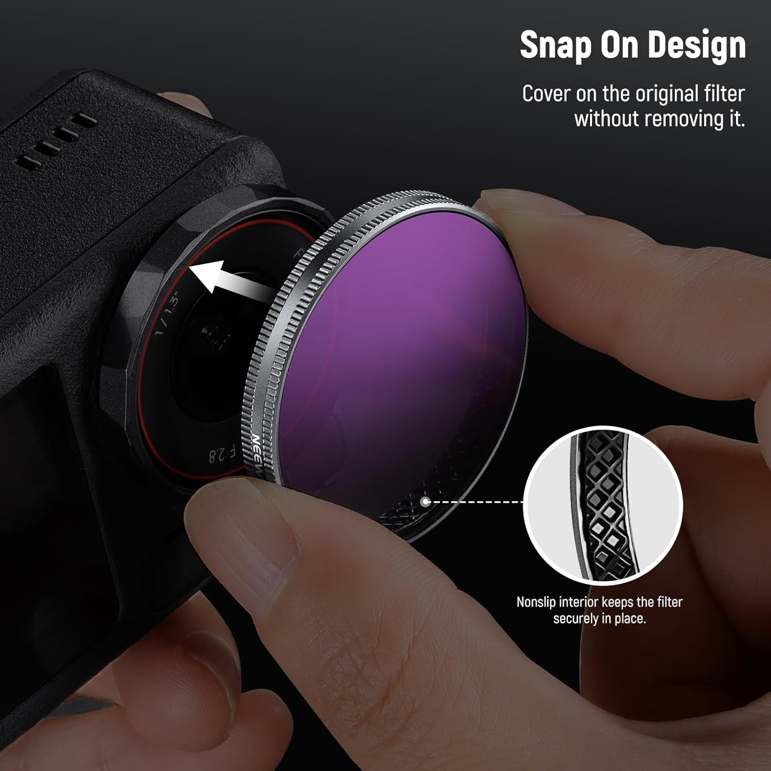 Thumbnail 2 de NEEWER Set filtri ND + CPL per DJI Osmo Action 3/4/5 Pro (6pz) FL-A78