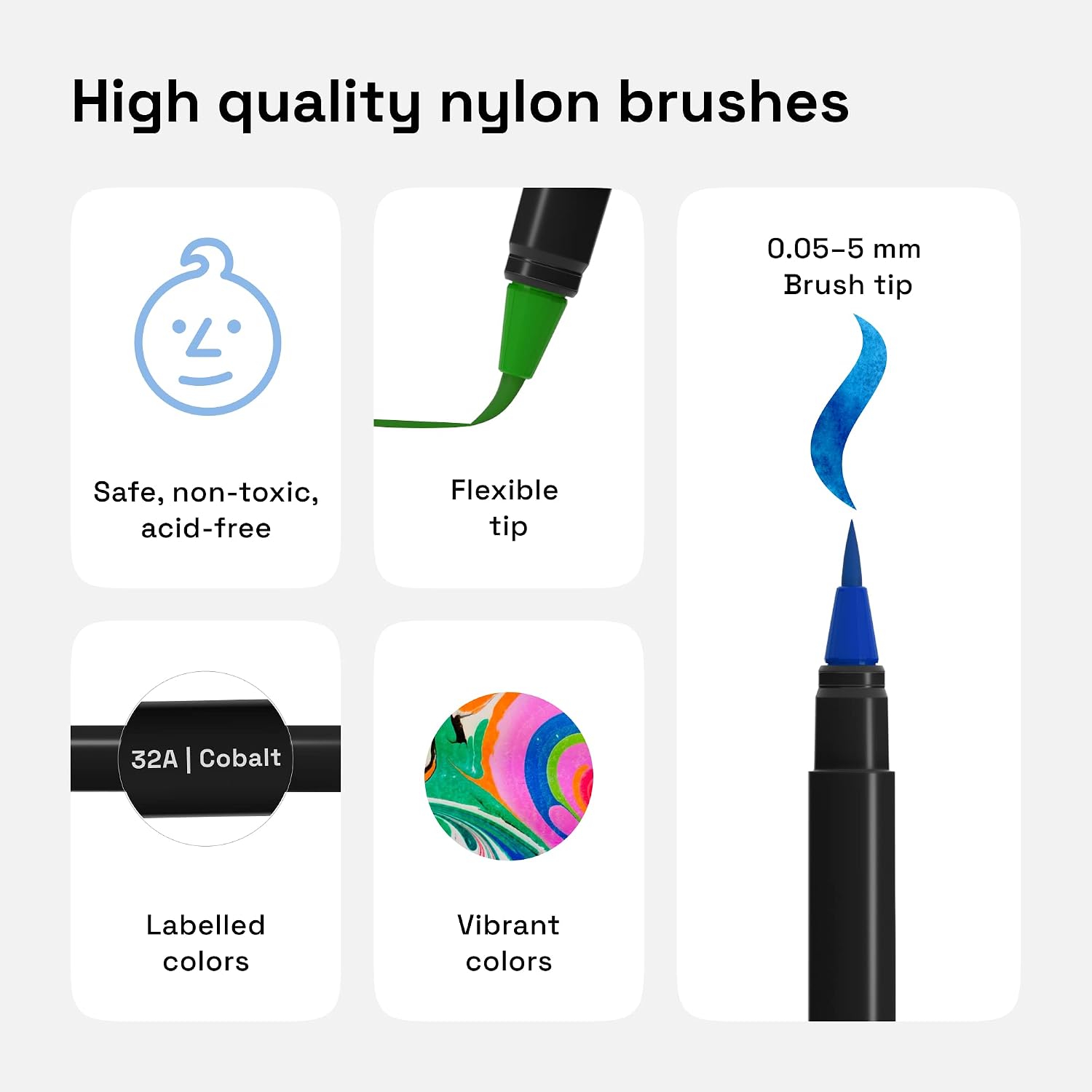 Thumbnail 2 de ARTISTRO Watercolor Markers, 48 Colors
