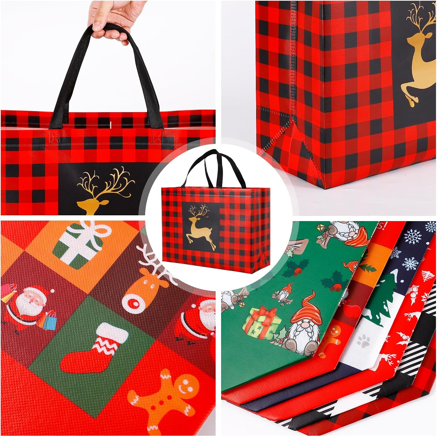 Detalle 2 de YANGTE Christmas Gift Bags 20-Pack