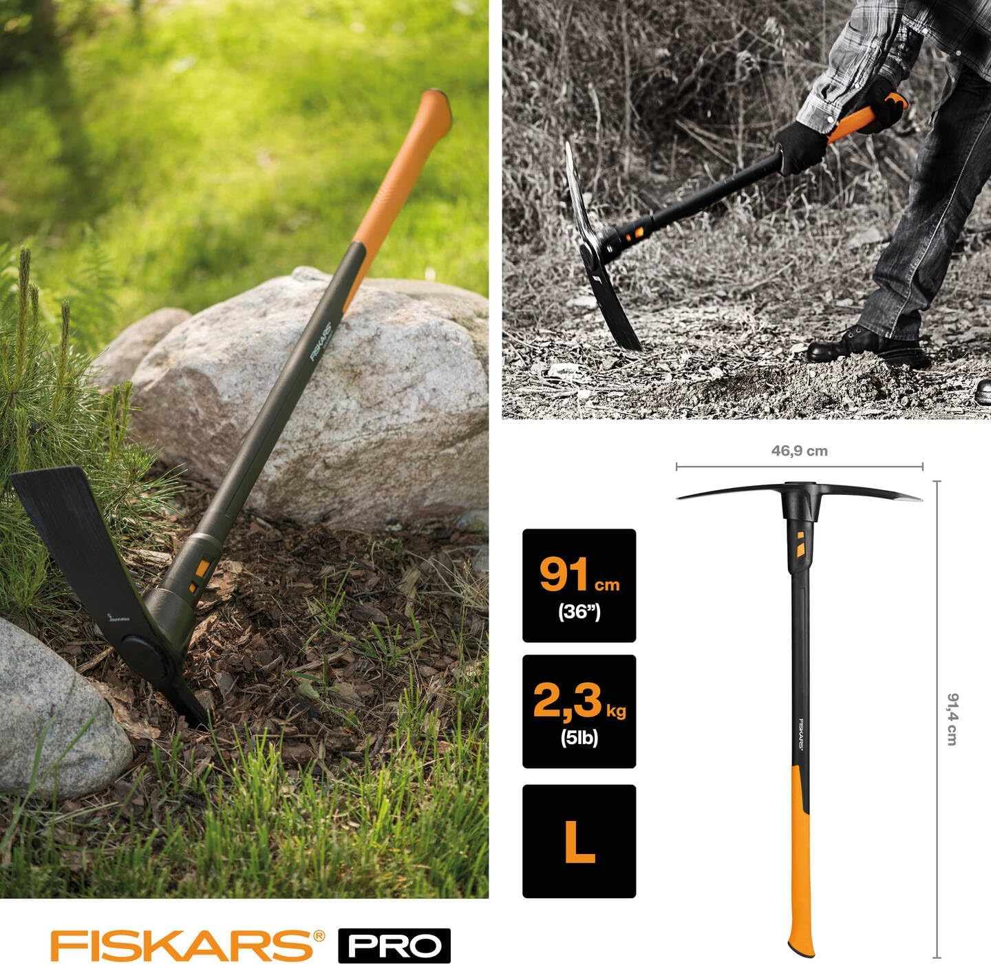 Thumbnail 1 de Fiskars IsoCore L 1020166 korphacka, 91 cm med dubbelsidigt huvud