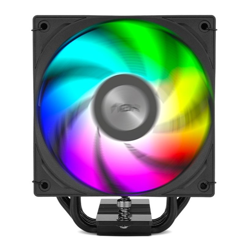 Detalle de Nox Hummer H-500 ARGB: Ventilador CPU 120 mm con Pantalla LCD para una disipación controlada