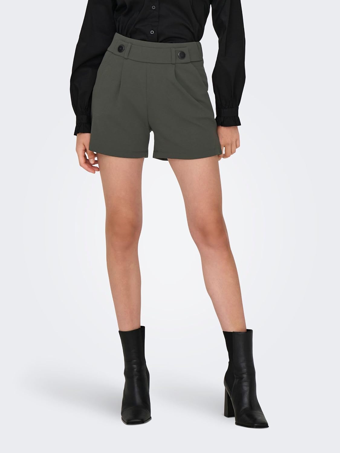 Detalle 2 de JDY Damen Shorts Jdygeggo Shorts JRS Noos – Lockere, kurze Shorts mit Seitentaschen