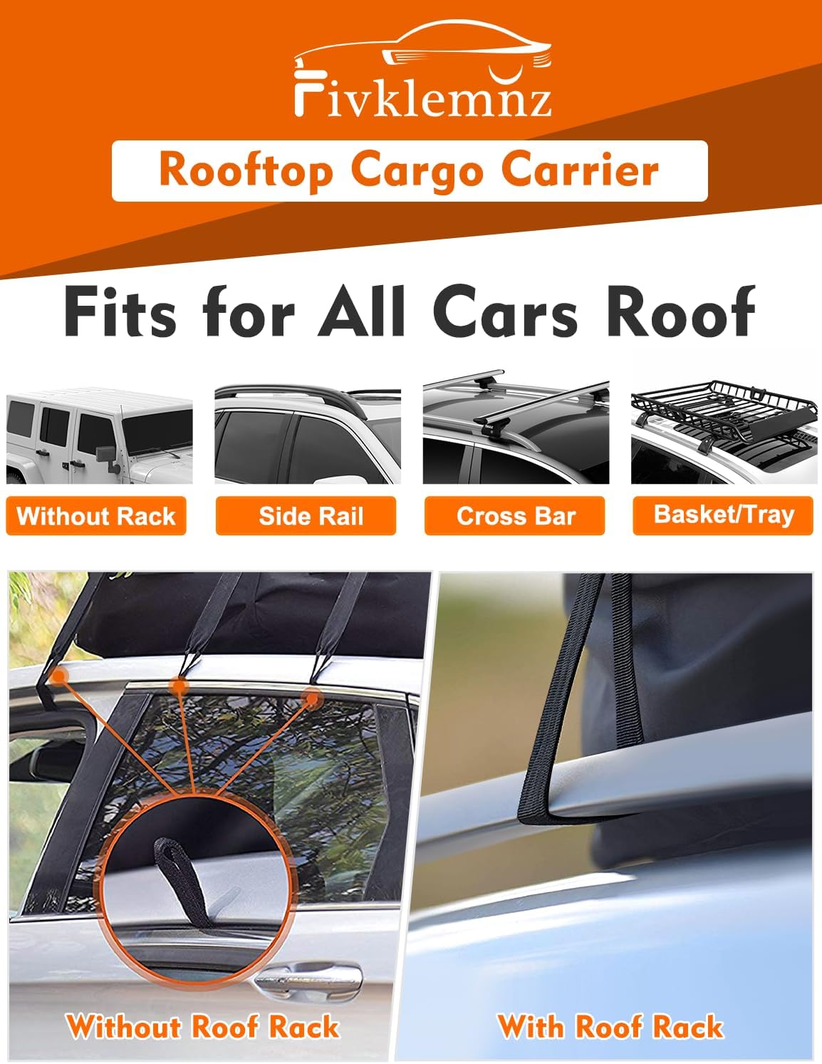 Thumbnail 3 de FIVKLEMNZ 30 Cu Ft Rooftop Cargo Carrier