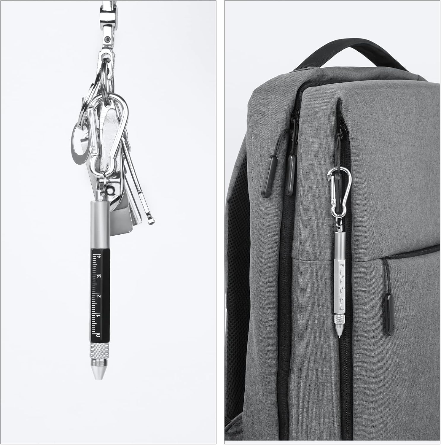 Detalle de Vicloon Porte-Clés multitoolpen met stylus, liniaal en twee schroevendraaiers