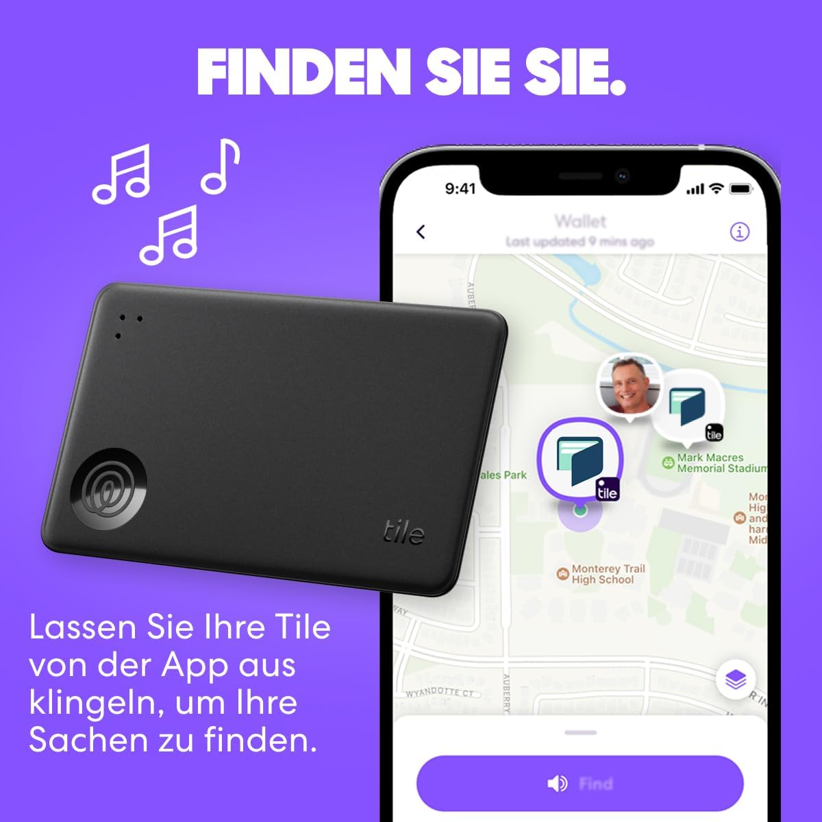 Thumbnail 2 de Life360 Tile Starter Pack – Bluetooth-Tracker im 2er-Pack (Schwarz) für Schlüssel, Geldbörse & Co.