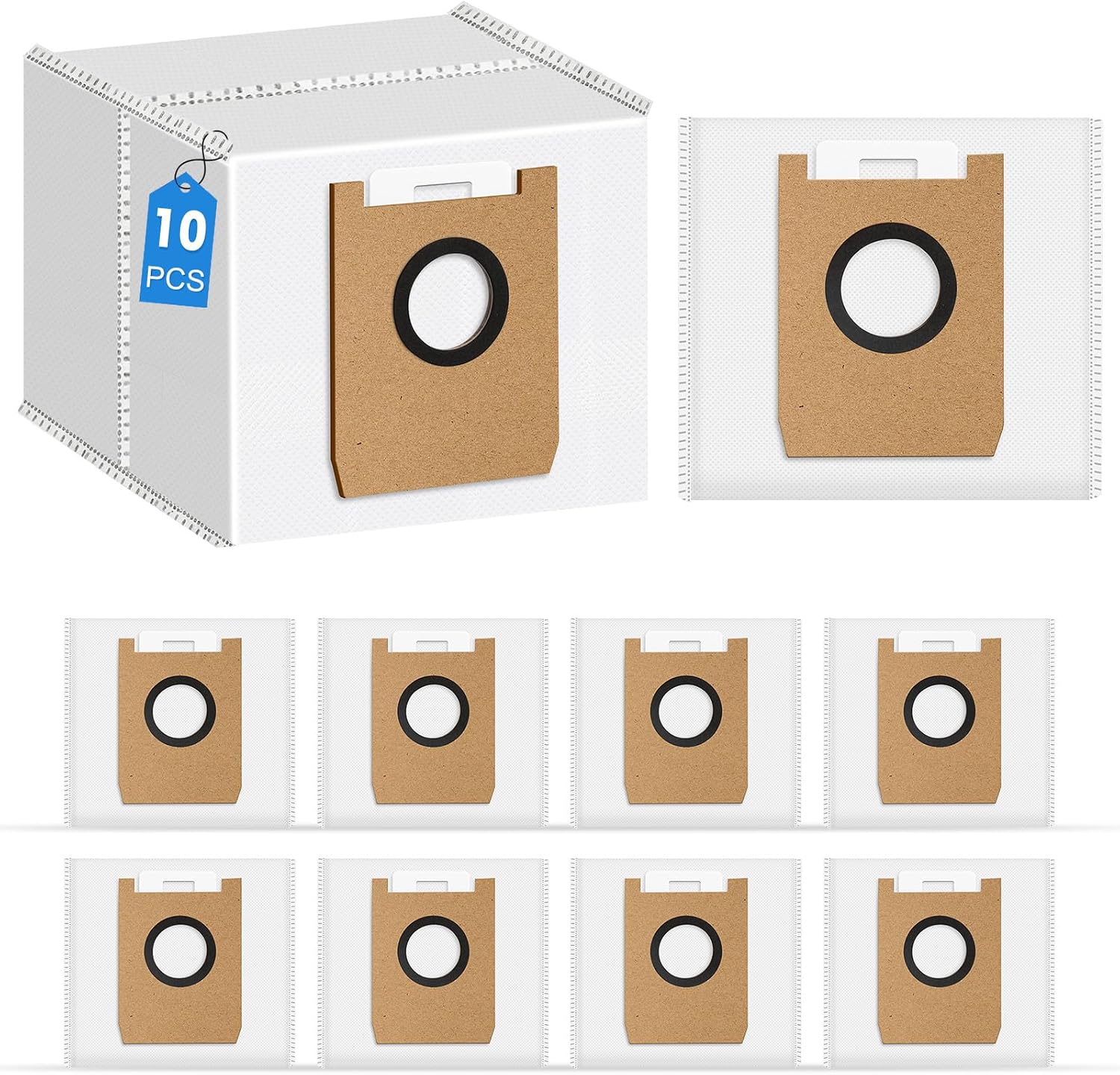 Detalle de Fenkabs E20 stofzuigerzakken voor Eufy 3-in-1 robotstofzuiger, 3 liter