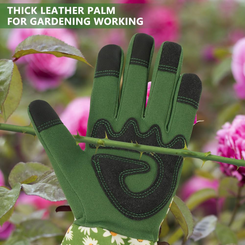 Thumbnail 4 de Ainiv Long Gardening Gloves for Women (Green Thorn Proof) – Protective lightweight gardening gloves, Large