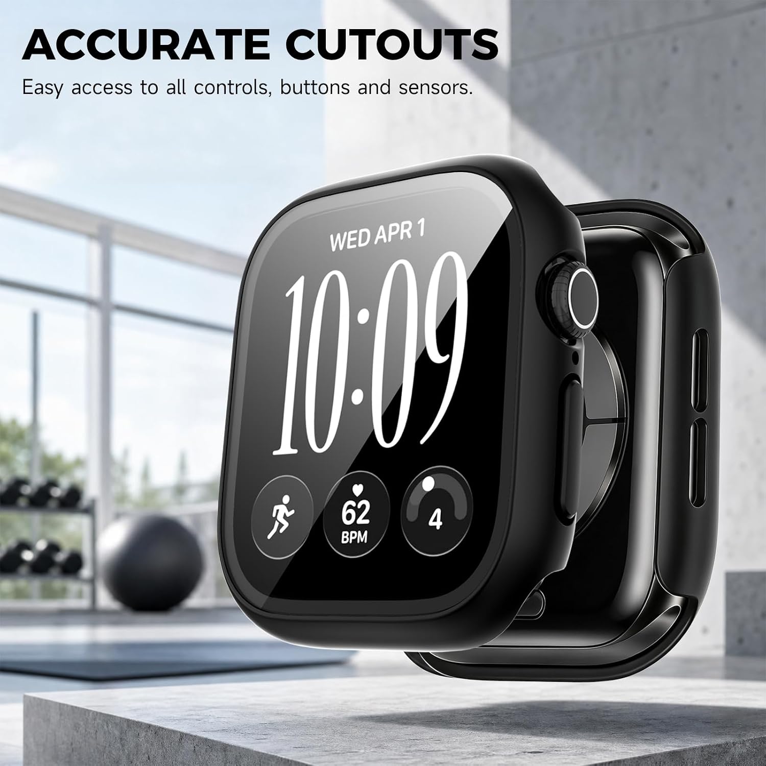 Thumbnail 4 de Haojavo Apple Watch Series 12 42mm Case, 5-Pack with Tempered Glass