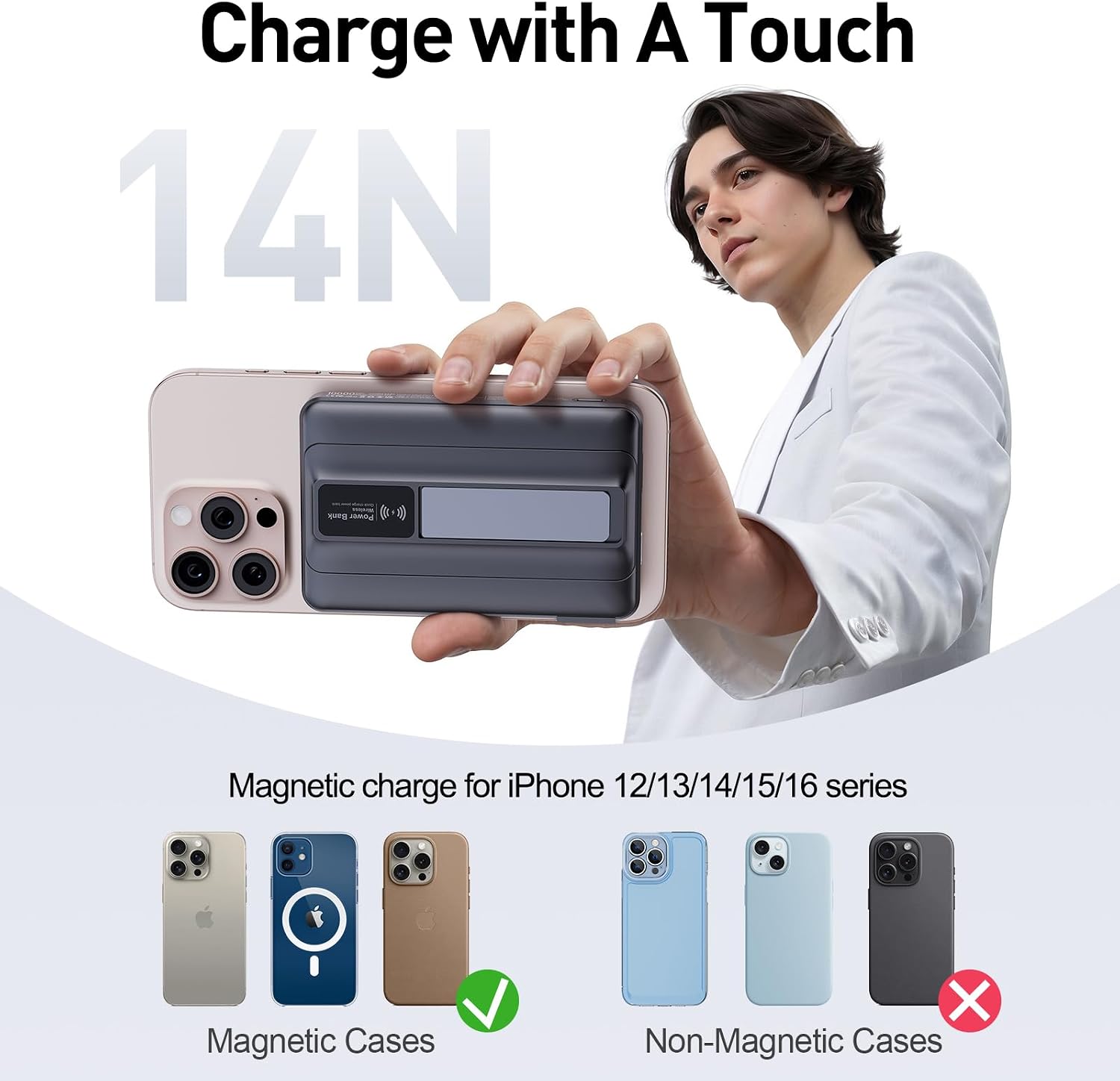 Detalle 2 de Magnetic Power Bank 10,000mAh