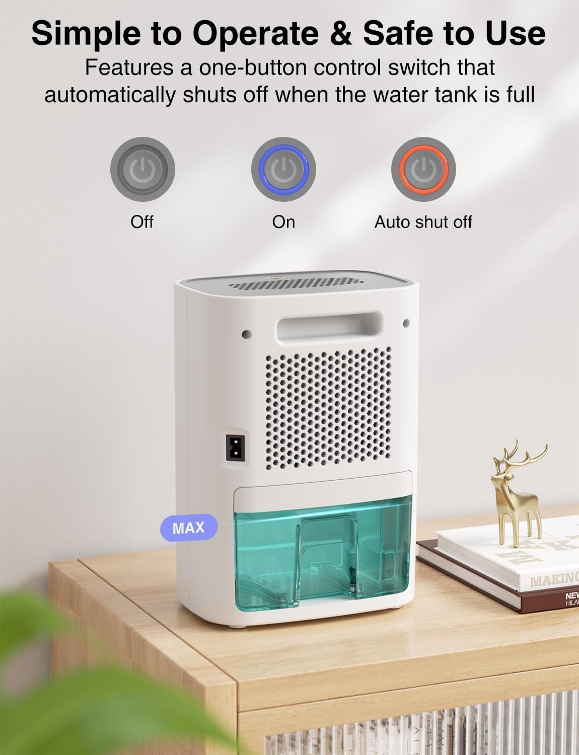 Thumbnail 6 de CLEVAST Electric Dehumidifier 850 ml