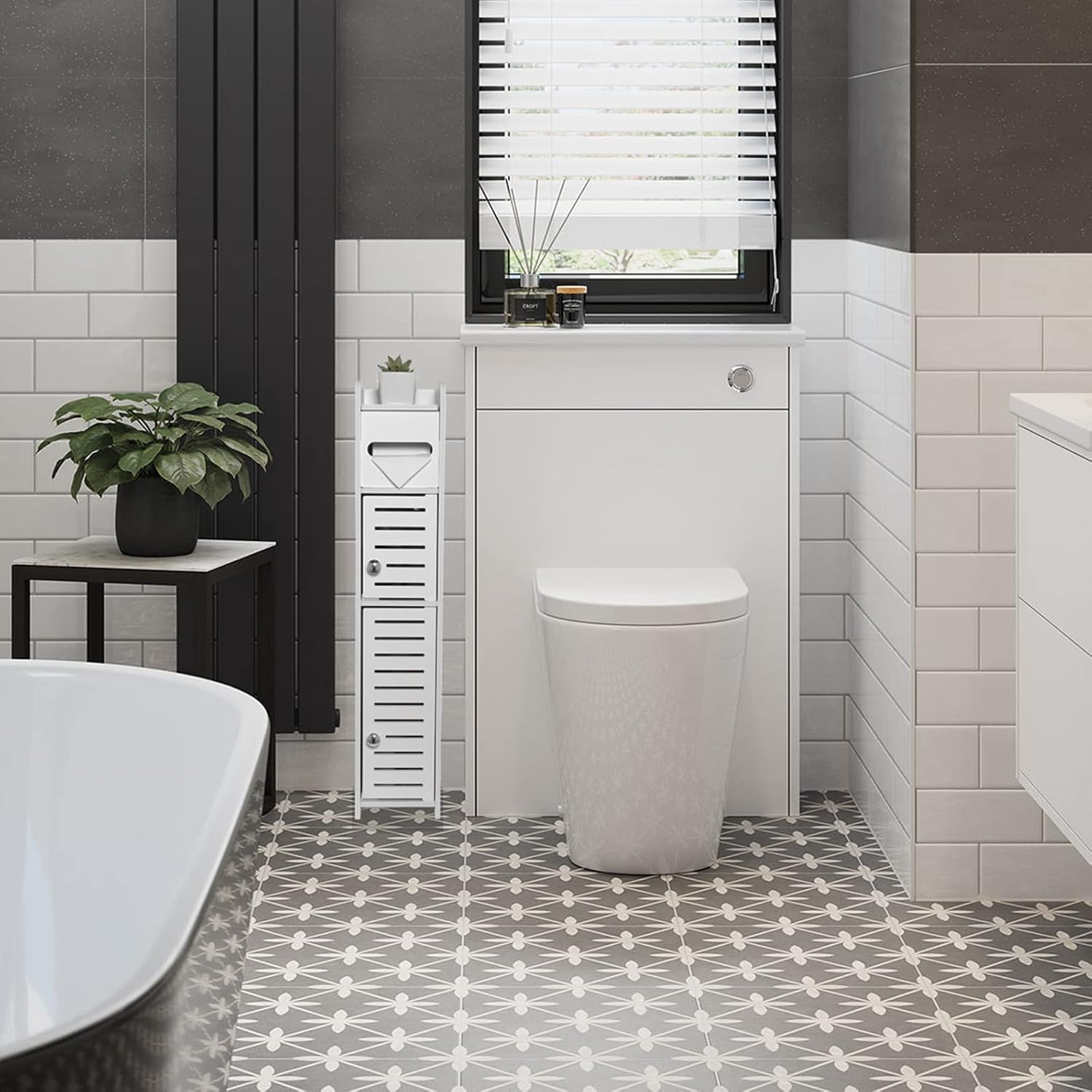 Thumbnail 2 de TuoxinEM Storage Cabinet Slim Over-Toilet 2-Shelf 🚽