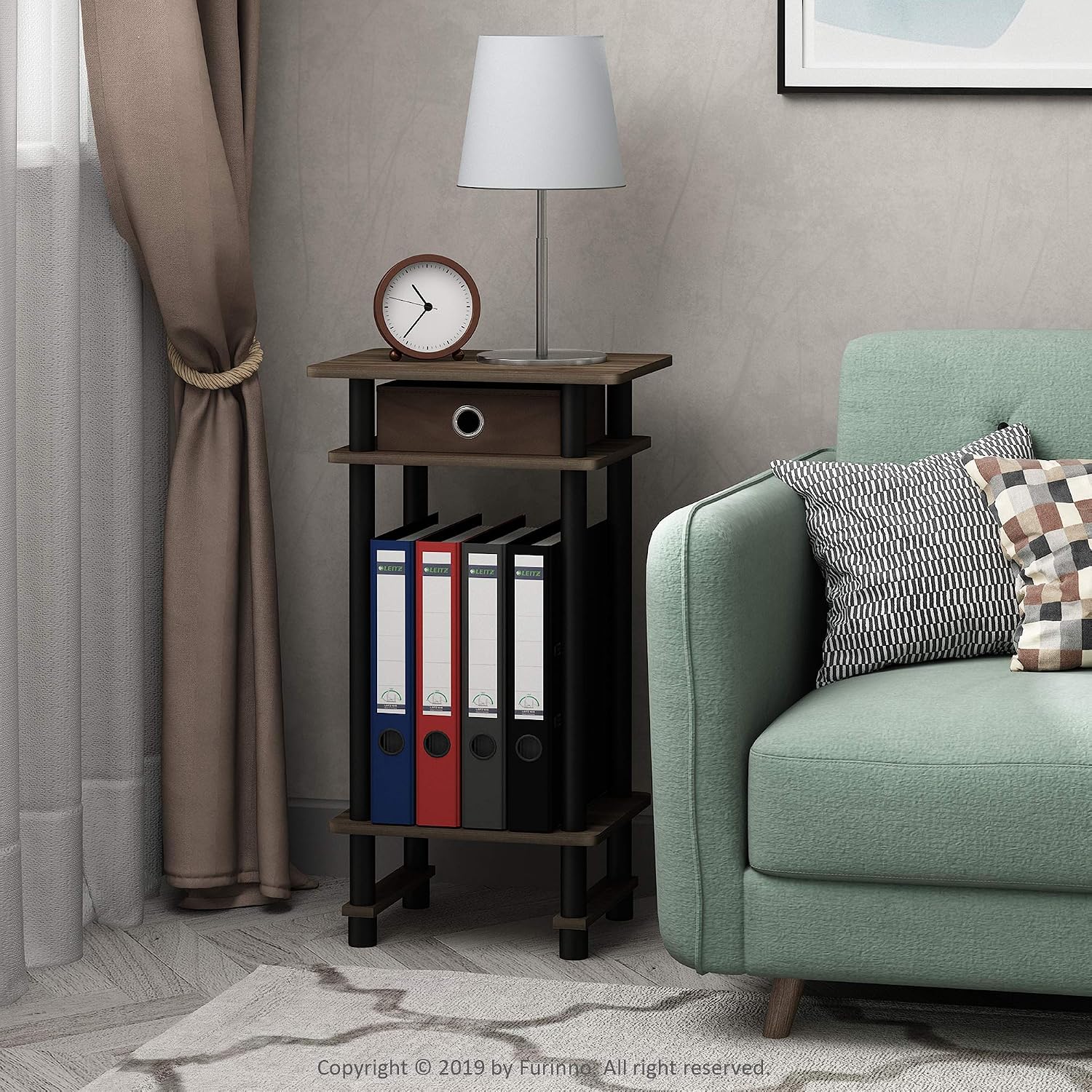Detalle 2 de Furinno Tavolino con Cassetto 39,5x70,41x29,5 cm