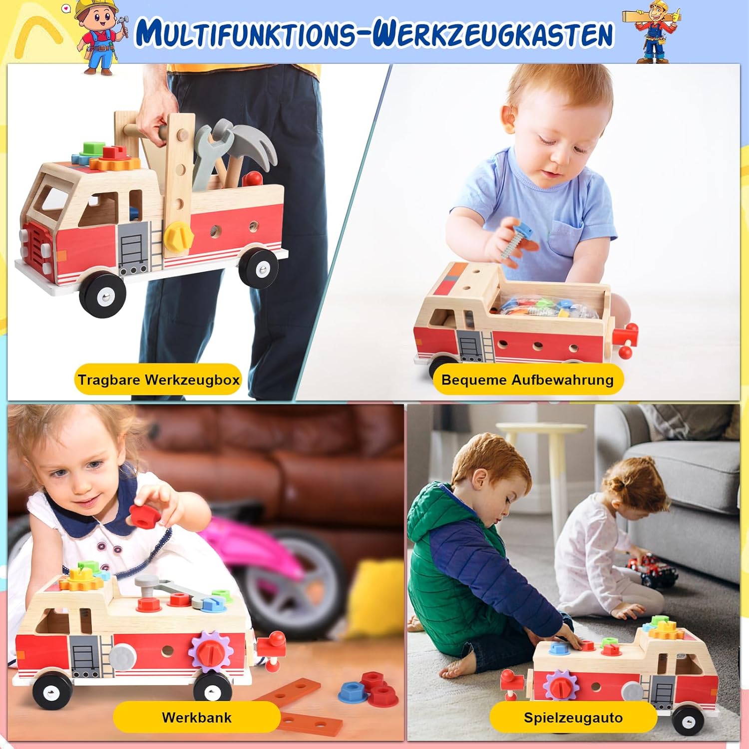Thumbnail 1 de Kinder Werkbank Set Holzwerkzeug ab 3 Jahre