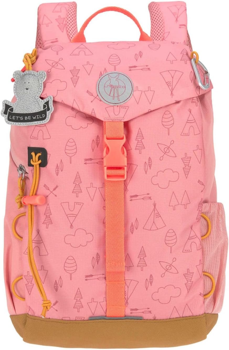 Detalle de LÄSSIG Mini Outdoor Backpack Adventure – Kinderrucksack 9 Liter, ab 3 Jahren, Blau