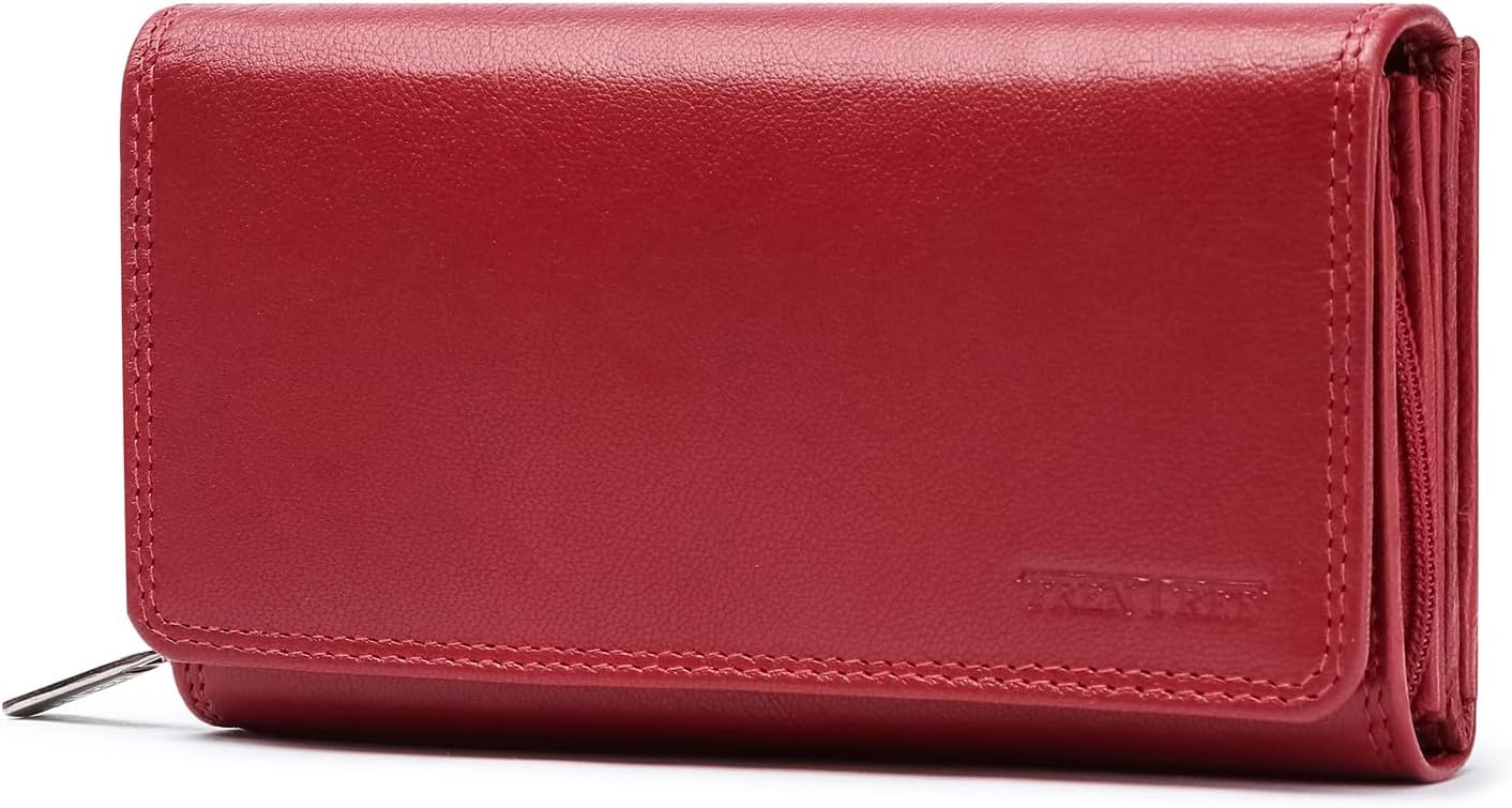Detalle de Frentree Damen Geldbörse Nappaleder mit RFID