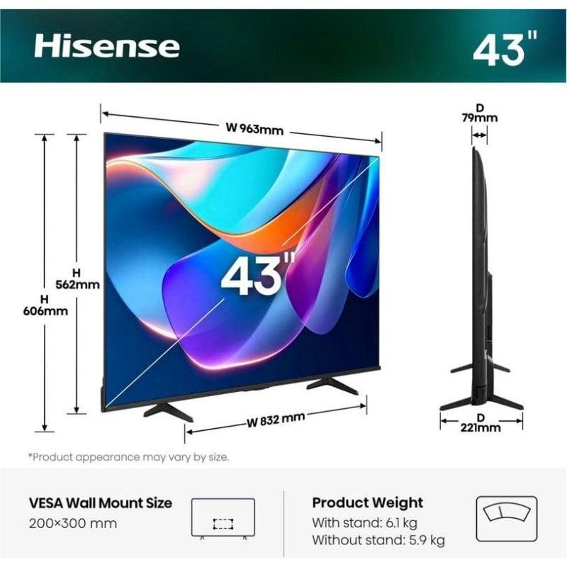 Thumbnail 3 de Hisense LED 55A6S de 55 pulgadas: 4K, HDR10, Dolby Vision IQ y VIDAA para cine en casa