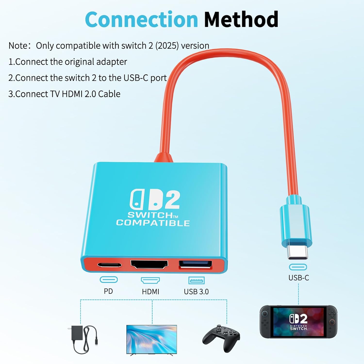 Detalle 2 de Switch 2 Dock Ersatzdock 4K/60Hz