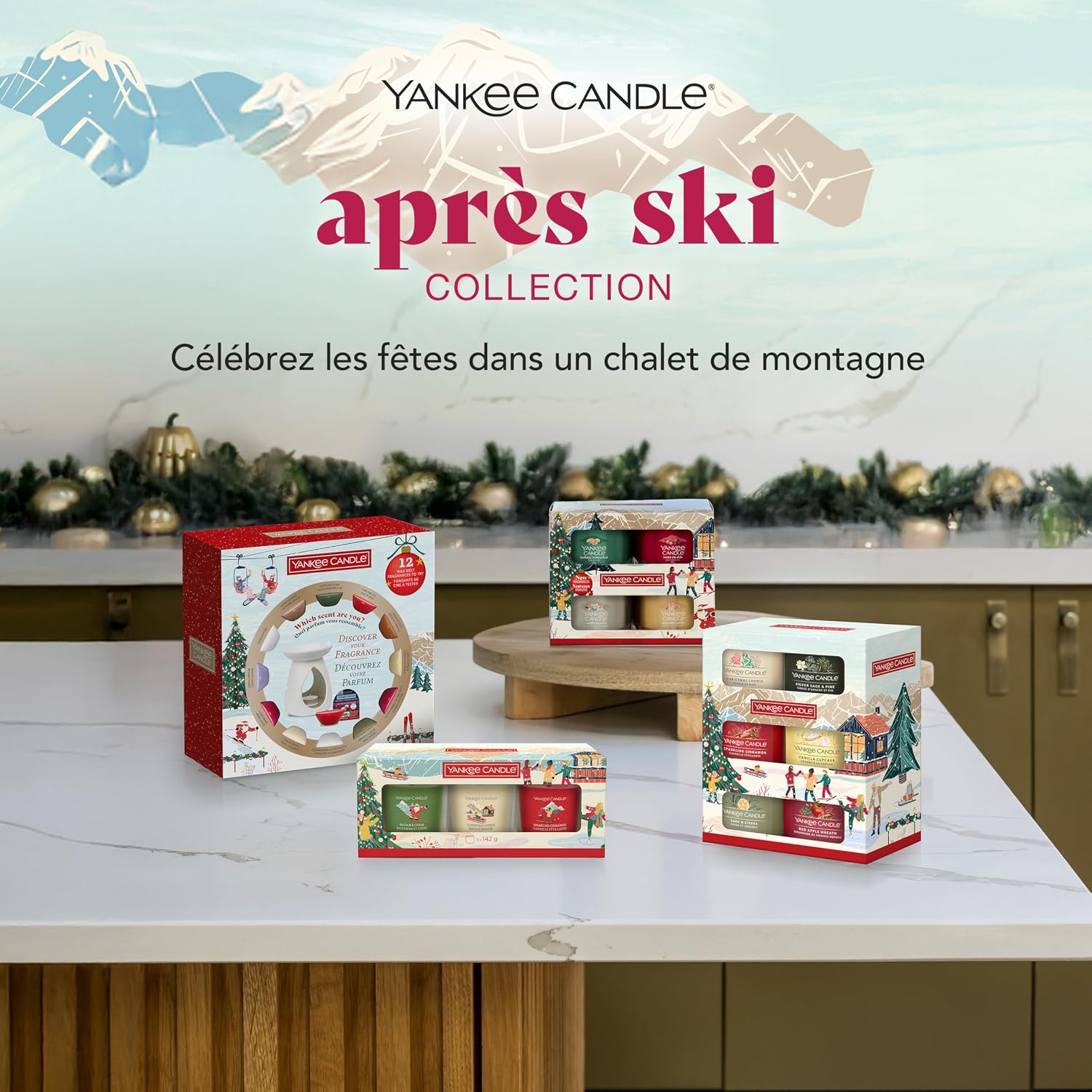 Thumbnail 6 de Coffret de bougies parfumées de Noël – 6 mini bougies votives Signature (Collection Après Ski)