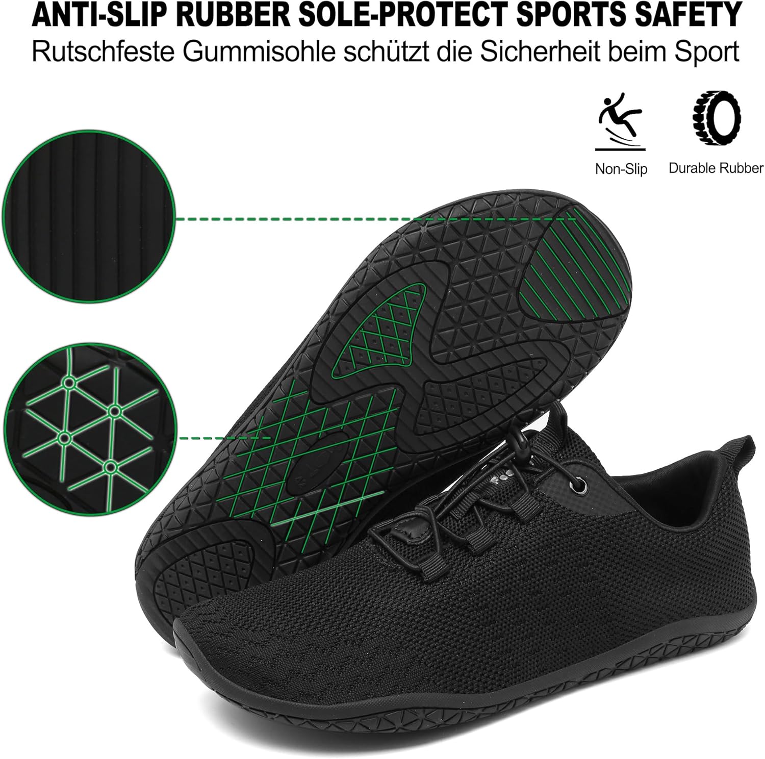 Thumbnail 3 de Geweo Barfußschuhe für Herren & Damen – leichte, atmungsaktive Sneaker mit breiter Zehenbox (Zero-Drop)