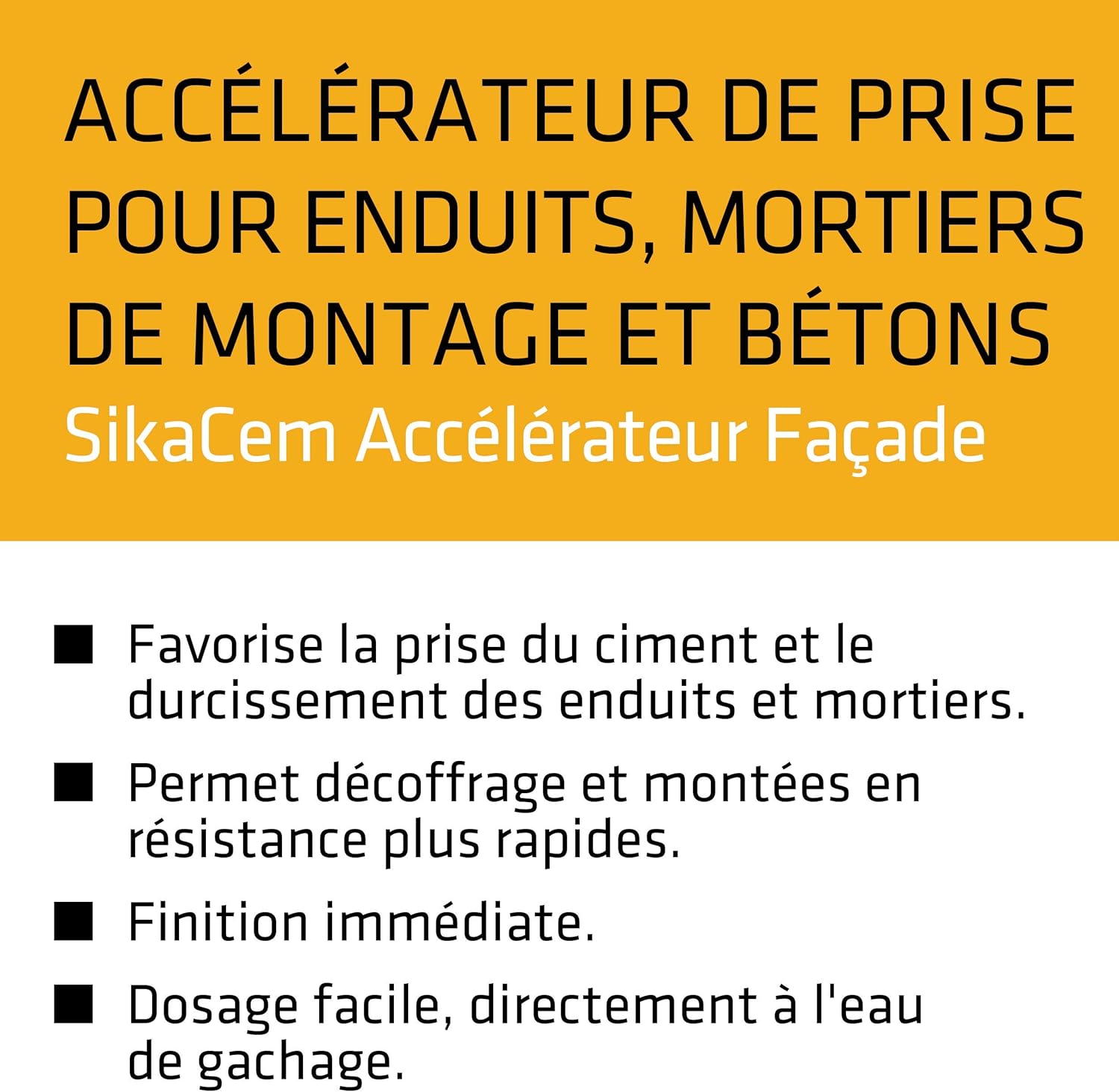 Thumbnail 2 de SikaCem Accélérateur Façade Transparent – Accélérateur de prise 20 L pour enduits, mortiers de montage et bétons