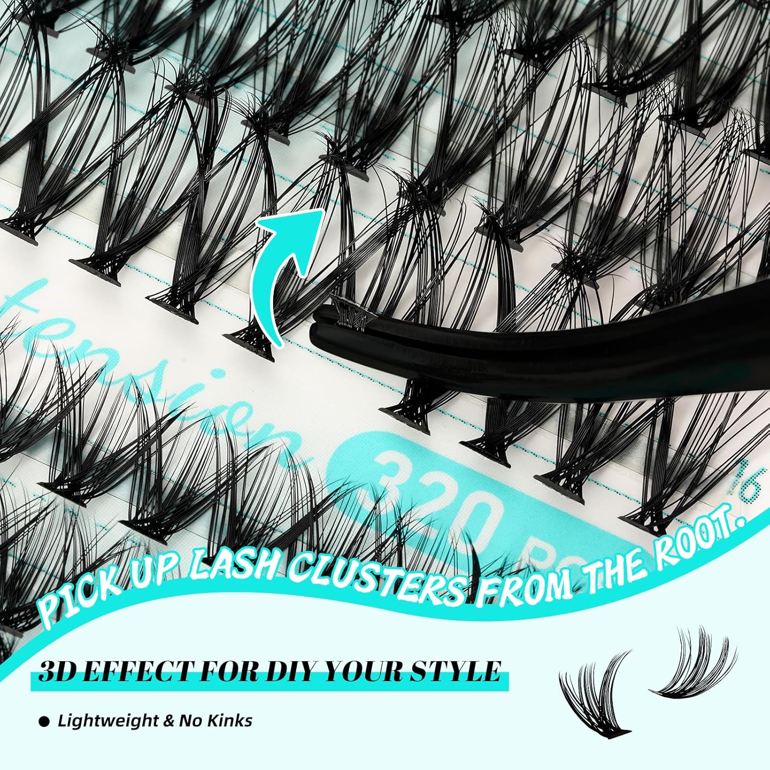 Thumbnail 3 de AMZGIRL LASH Kit 320 lash clusters 💄