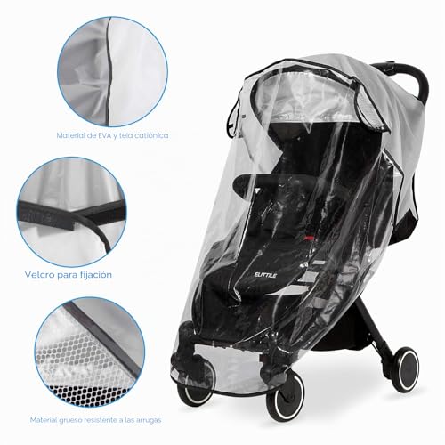 Detalle de Hrzeem Plástico de lluvia para Silla Paseo Universal – Burbuja de EVA transparente