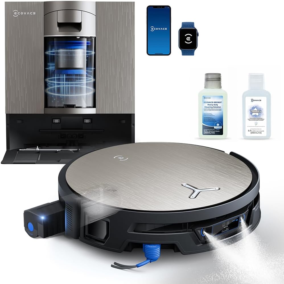 Detalle de ECOVACS DEEBOT X12S OmniCyclone Robot Vacuum & Mop with OZMO Roller 3.0