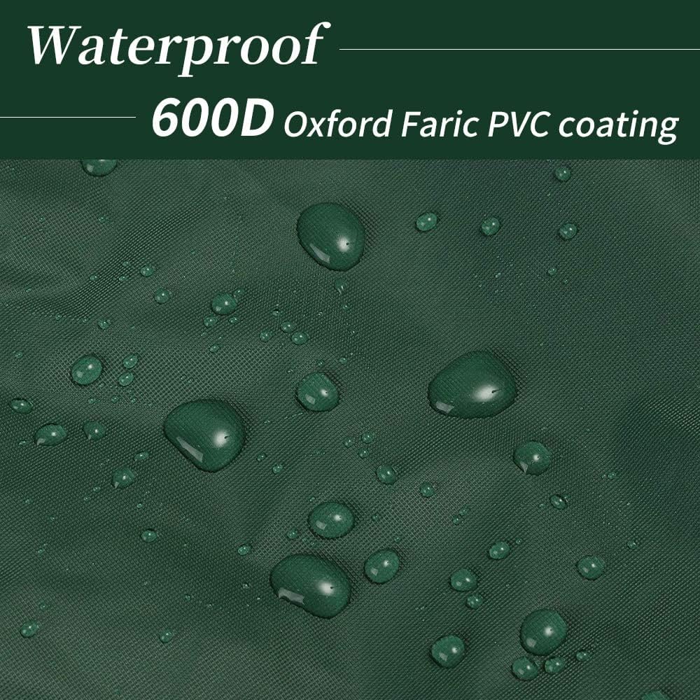 Thumbnail 2 de PATIO PLUS Parasol Cover (Waterproof 600D Oxford PVC) for Garden Umbrellas, Green, 153 x 30 x 30cm