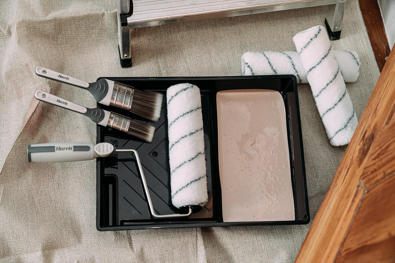 Thumbnail 4 de Harris Seriously Good Walls & Ceilings Decorating Kit (7 pieces) with 9in roller, brushes & tray