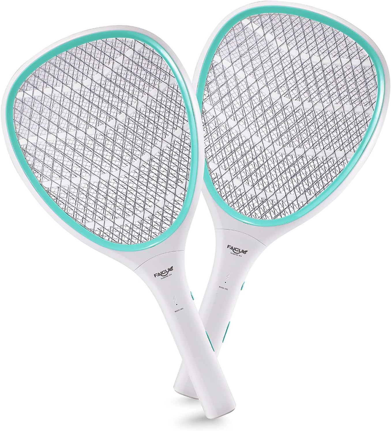 Detalle de Faicuk 2 Pack Bug Zapper Racket: 3000-Volt Electric Fly Swatters