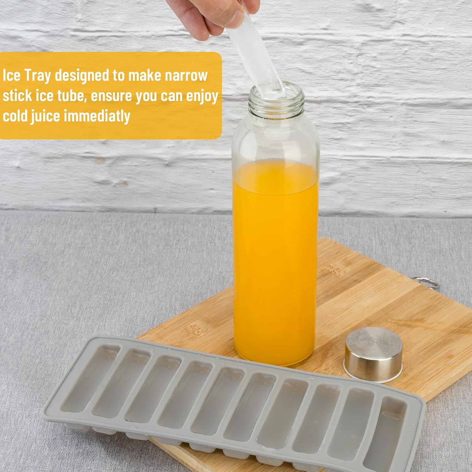 Thumbnail 2 de Zukro 24 oz Glass Juice Bottles with Airtight Lids (6 Pack)