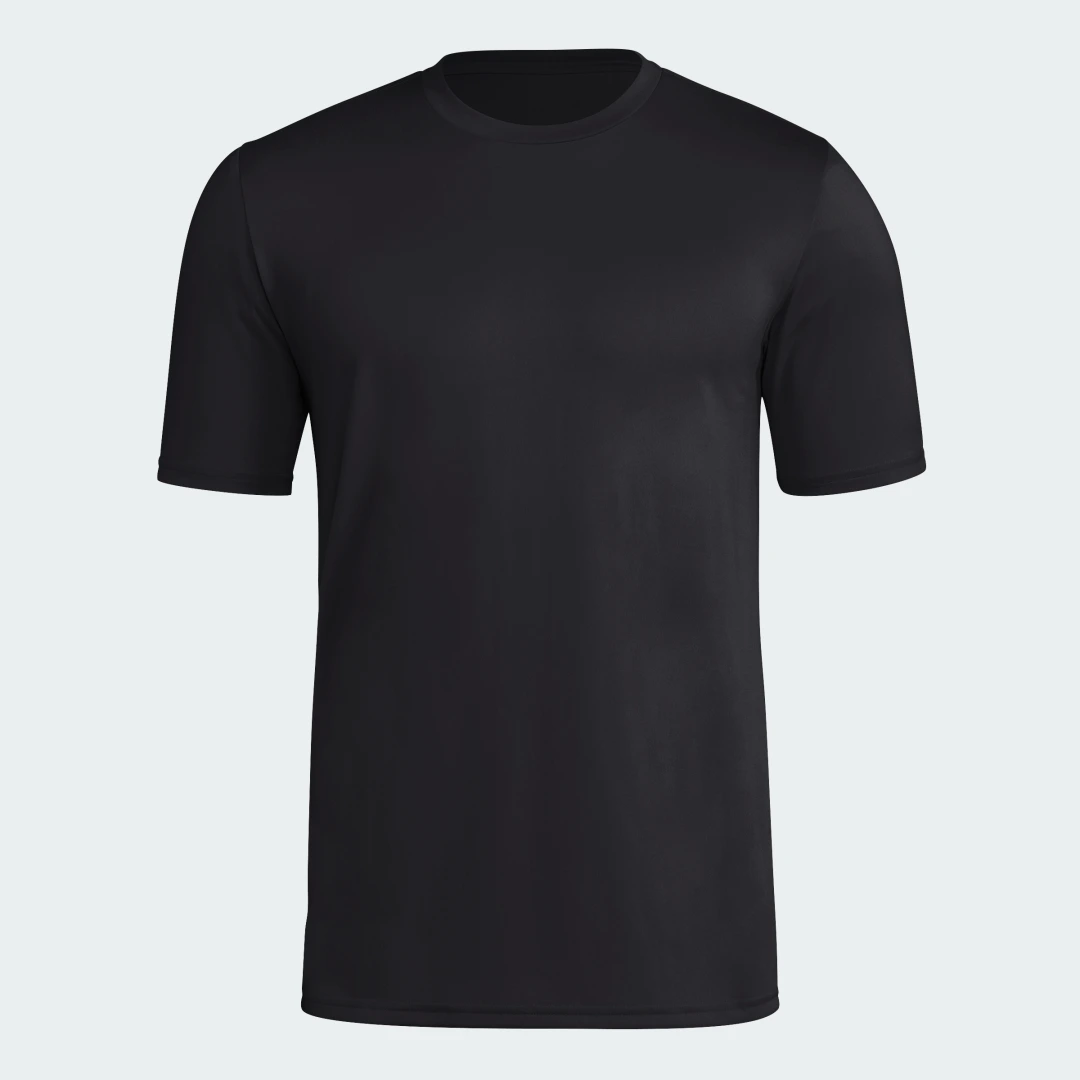 Detalle de Adidas Mens Pregame T-Shirt Negro
