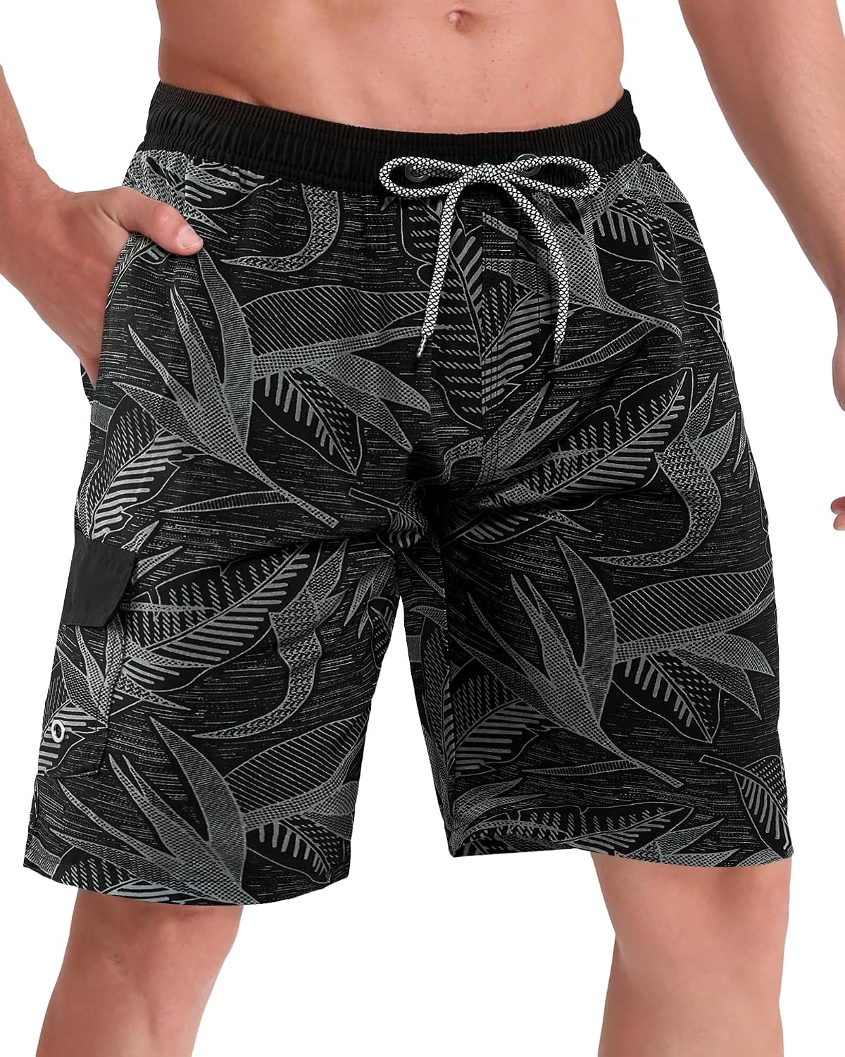 Detalle de APTRO Men's 9" Swim Trunks with Mesh Lining, Quick-Dry Lightweight Fabric