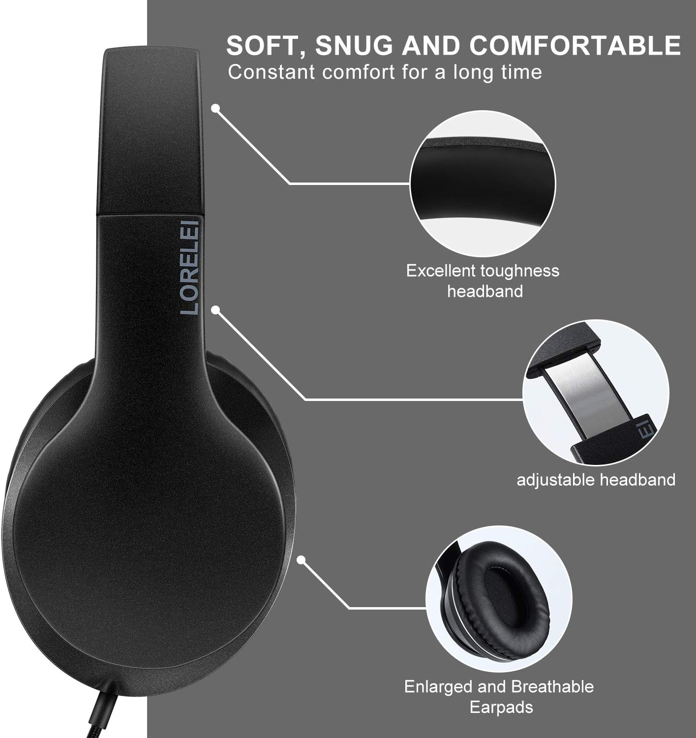 Thumbnail 3 de LORELEI X6 Over-Ear Headphones 1.5m