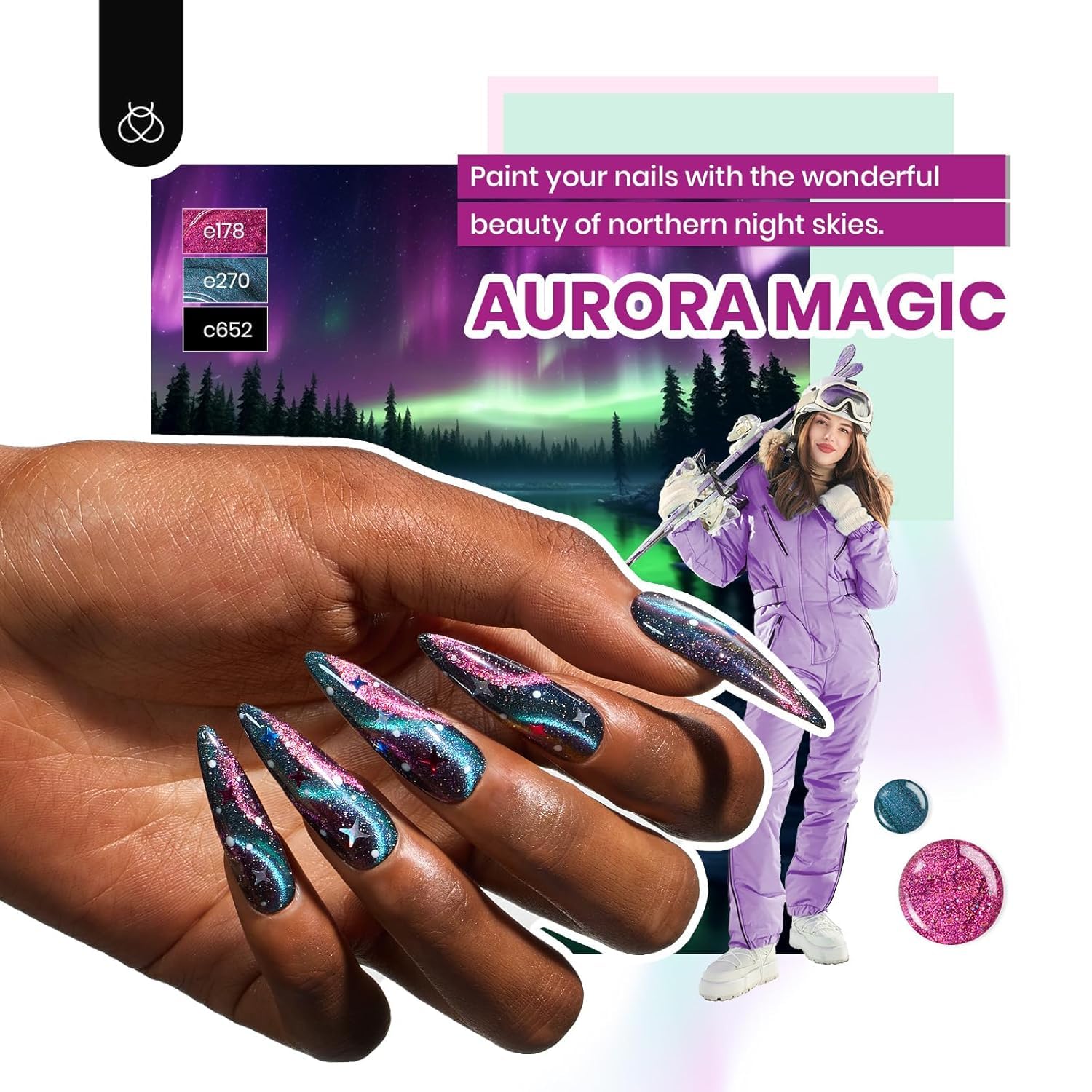 Thumbnail 2 de beetles 85 Pcs Gel Nail Polish Kit with UV Light