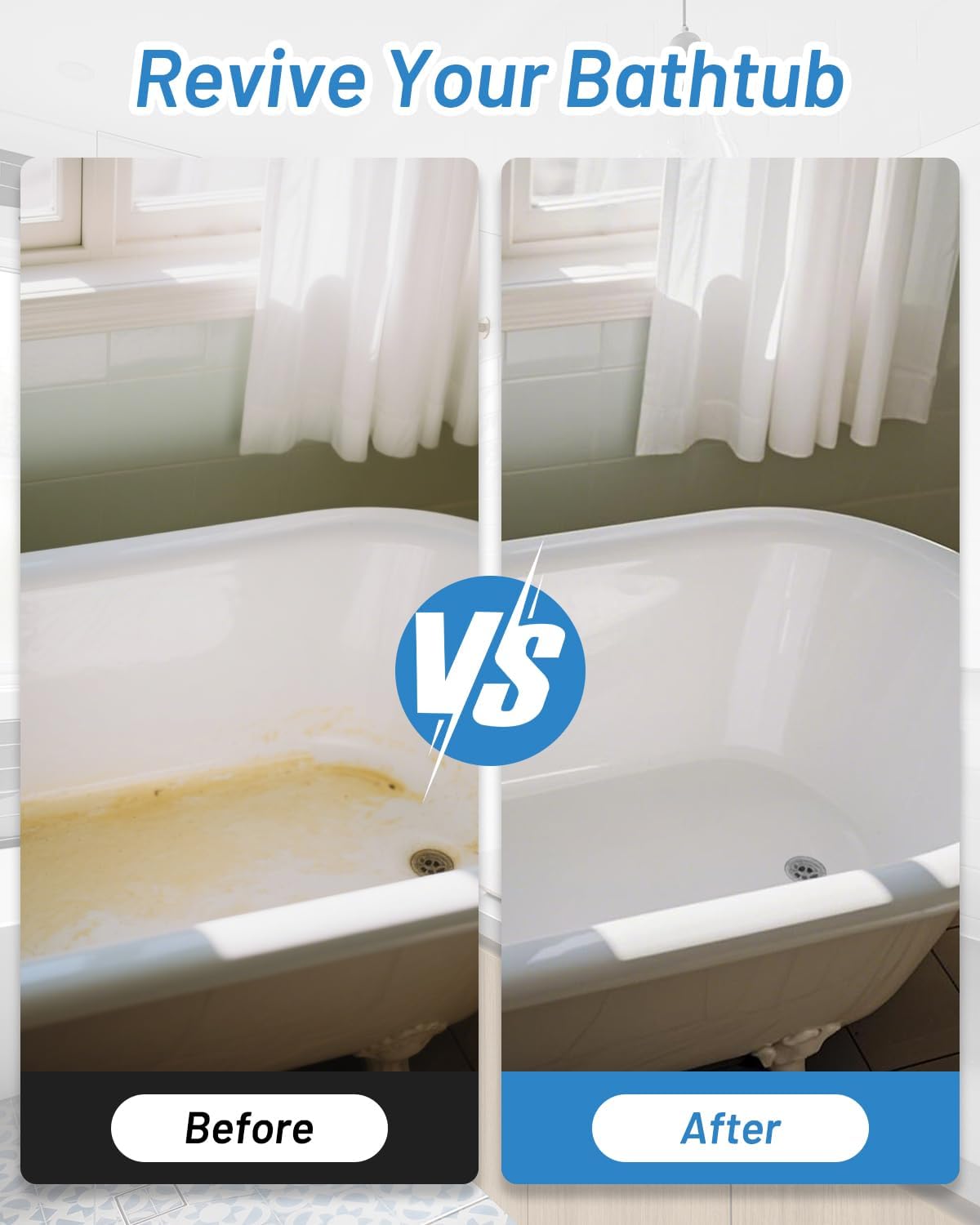 Detalle de Xmntdo 35 oz Tub and Tile Refinishing Kit, Semi-Gloss White, Low Odor