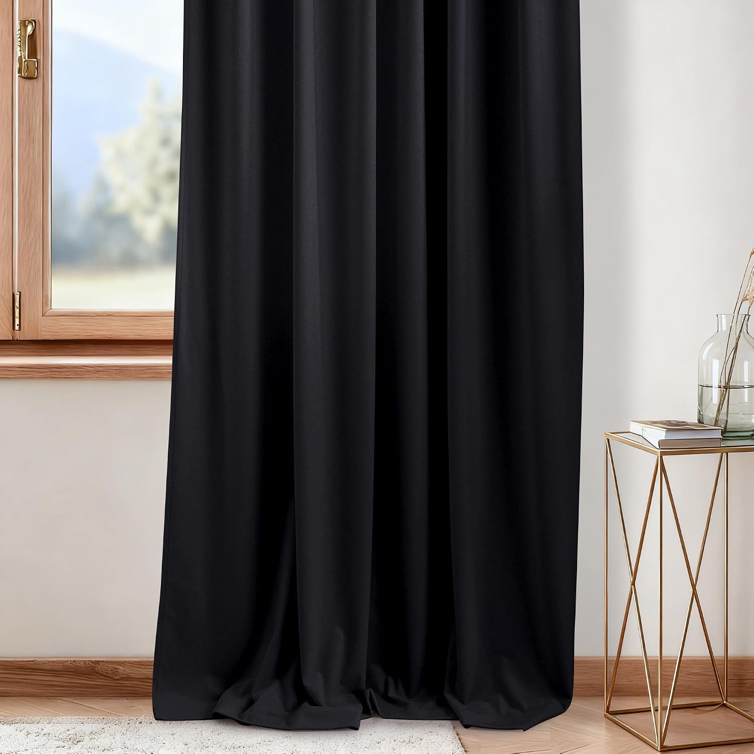 Detalle 2 de NICETOWN Velvet Curtains, 96 Inches