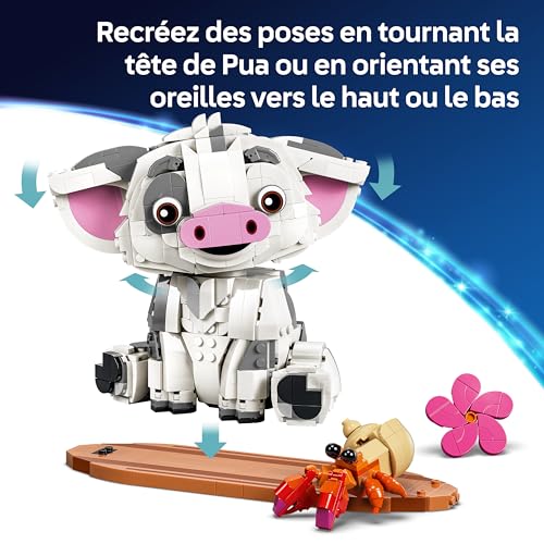 Detalle de LEGO Disney Vaiana Pua – Jeu de Construction 43292