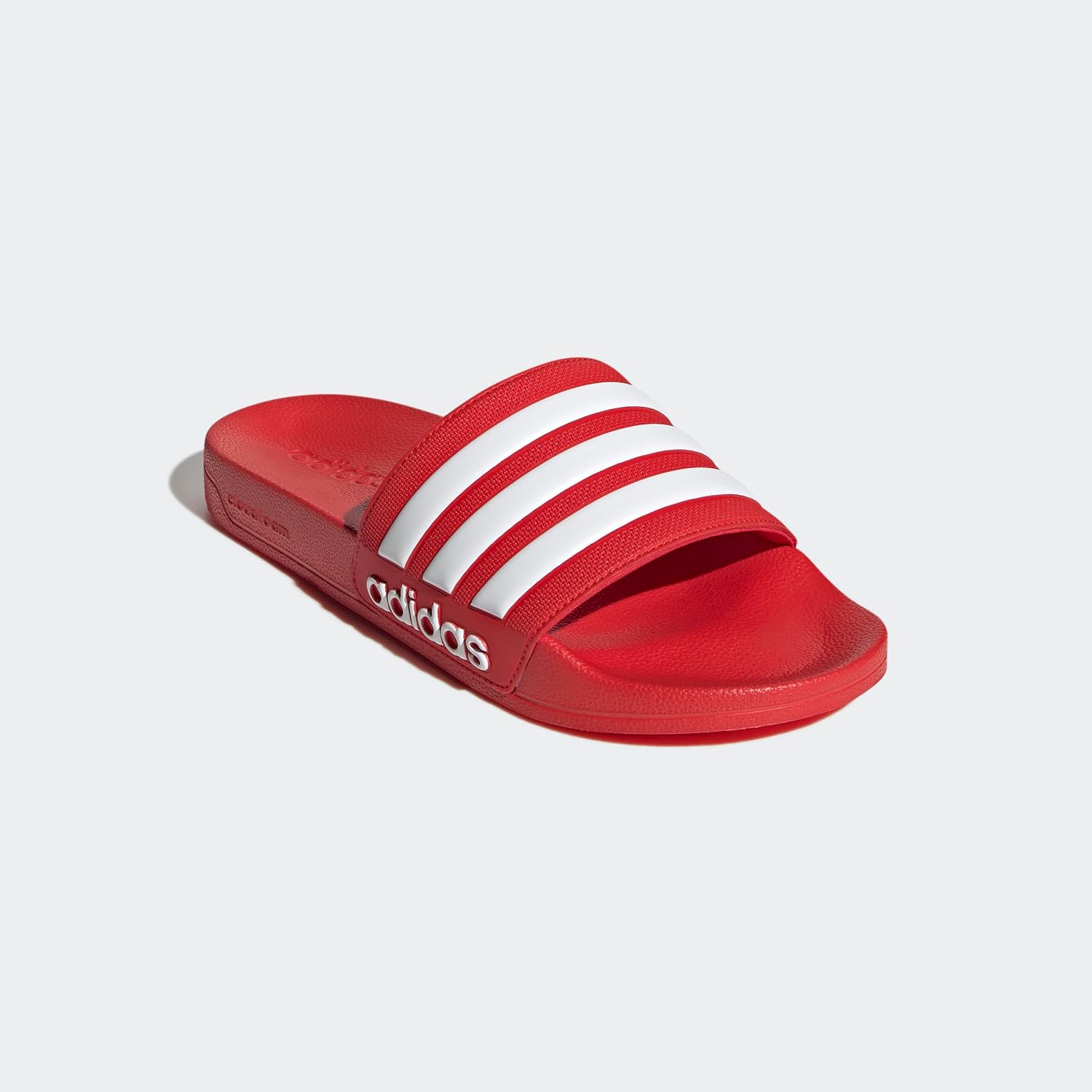 Detalle de adidas Adilette Shower Slides Slipper Unisex, Vivid Red / Cloud White, Größe 42 EU