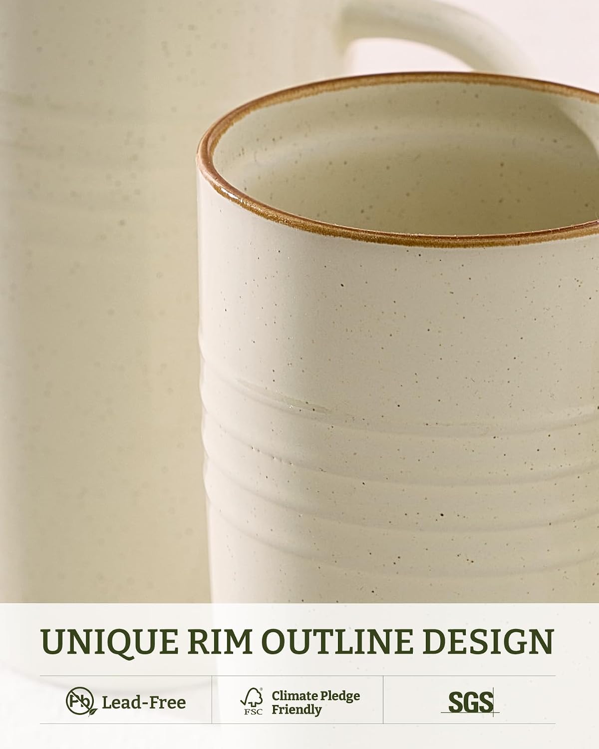 Detalle 2 de Famiware Ceramic Coffee Mug Set, 20 oz