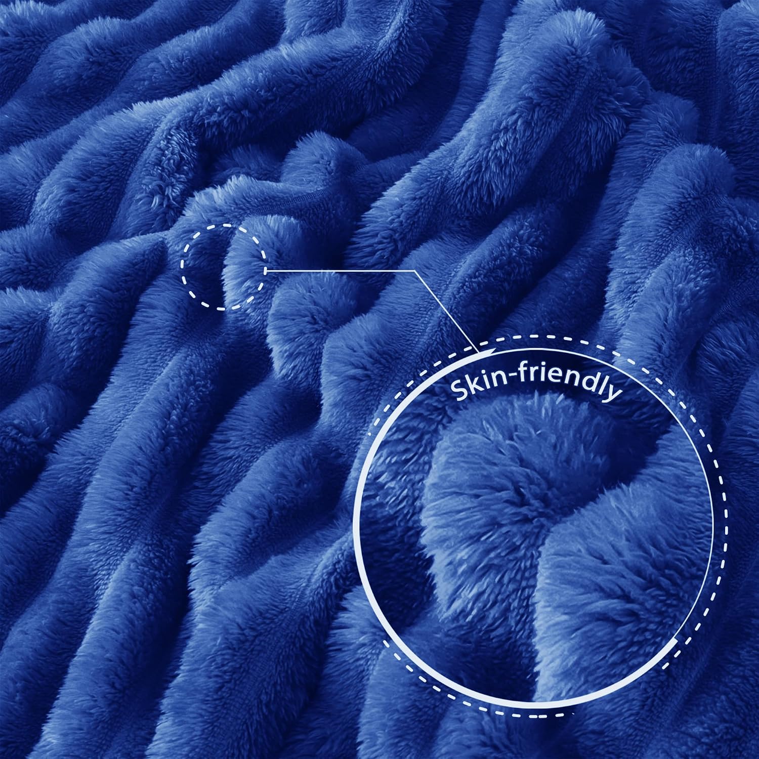 Detalle 1 de Exclusivo Striped Fleece Throw Blanket, 50" x 60