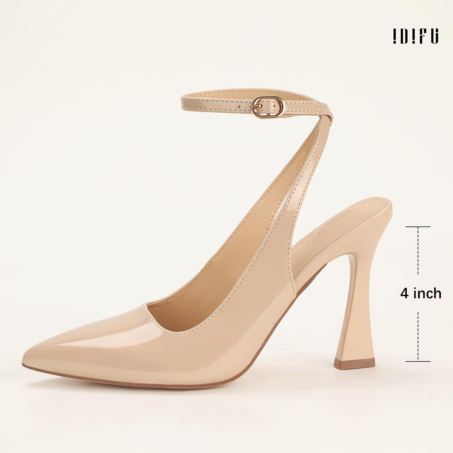 Detalle 2 de IDIFU Women's Slingback Pumps, Pointed Toe