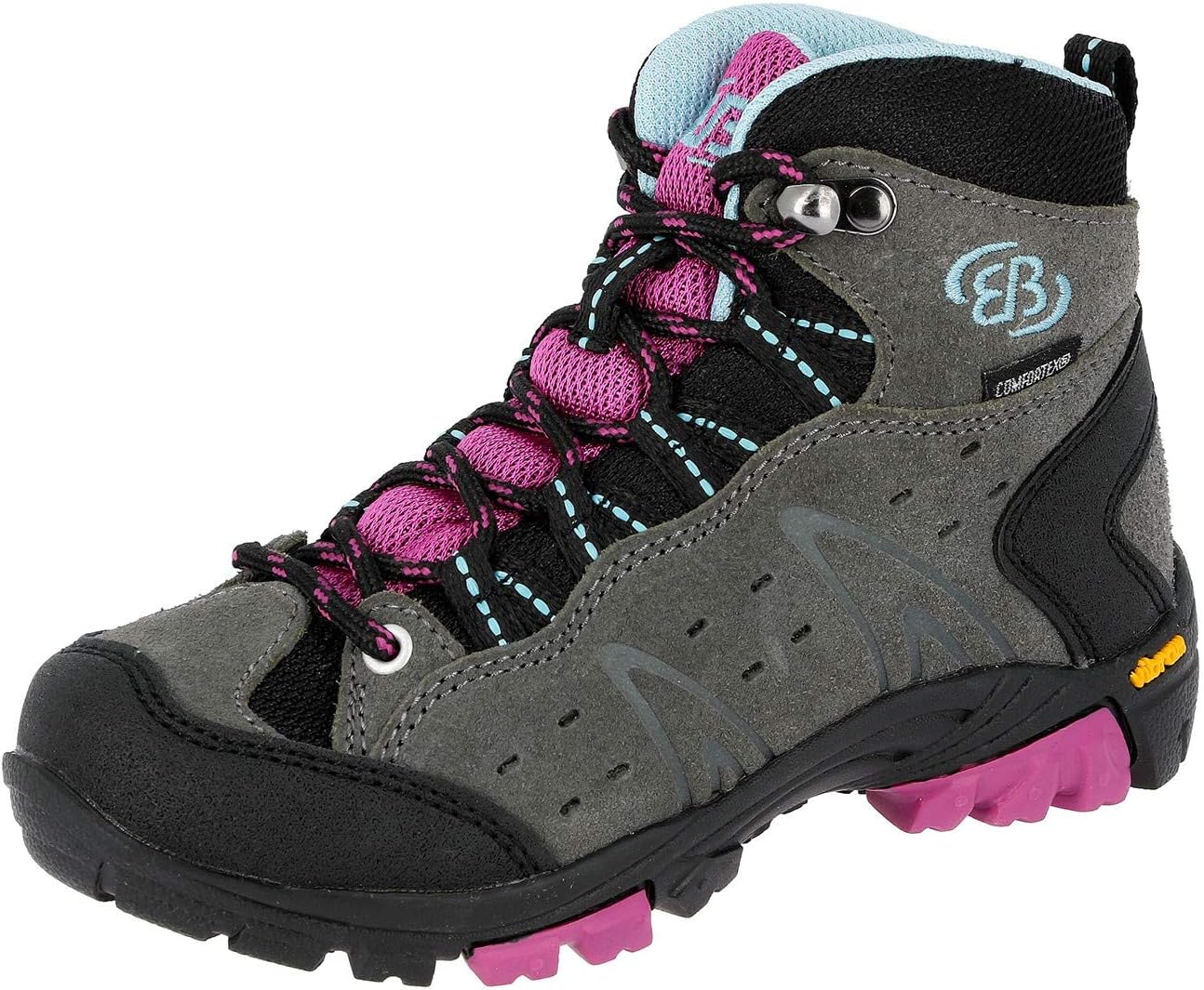 Detalle 1 de Brütting Mount Bona High Kinder Trekkstiefel – Vielseitig, wasserdicht & komfortabel
