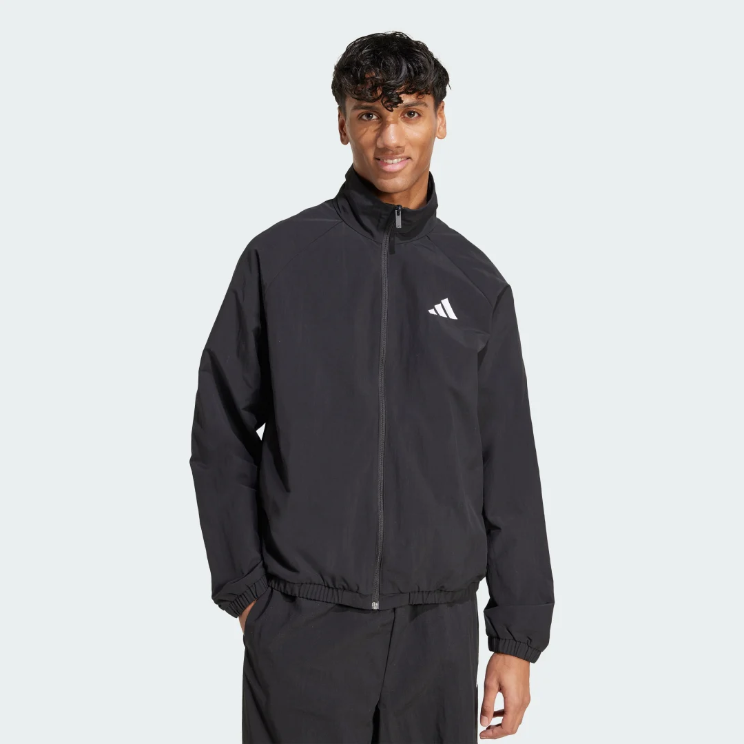 Detalle de adidas Cortavientos Essential Small Logo cortavientos Negro